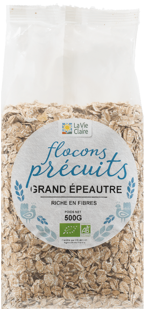 Flocons précuits grand d'épeautre bio