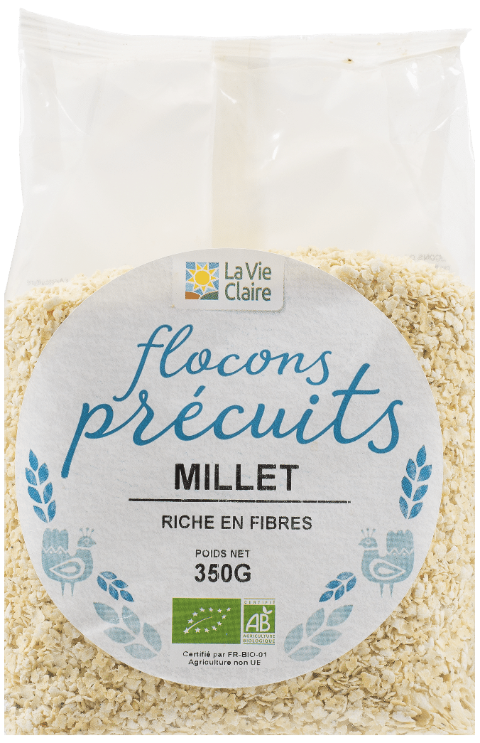 Flocons de millet précuits bio