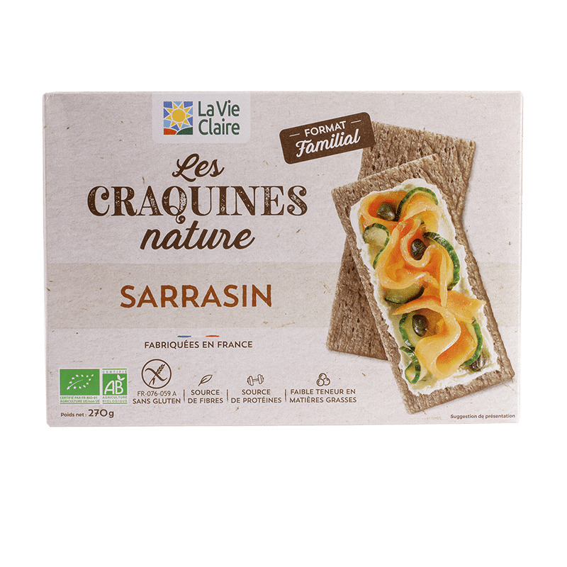 Tartines craquantes au sarrasin bio