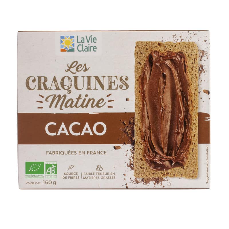 Tartines cacao bio