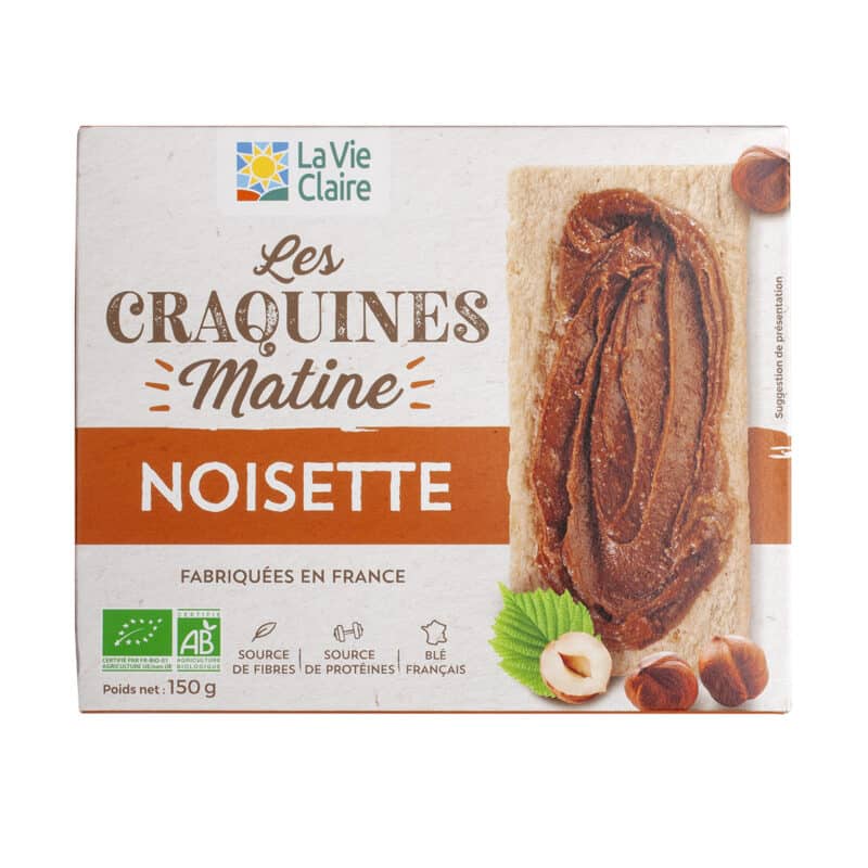 Tartines craquantes aux noisettes bio