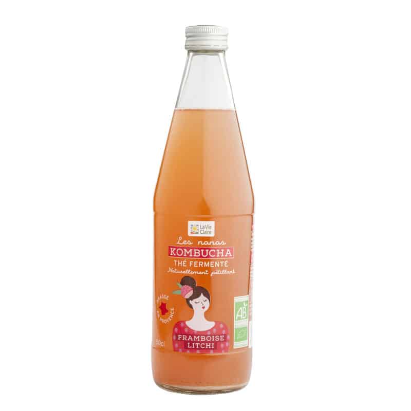 Kombucha framboise litchi bio