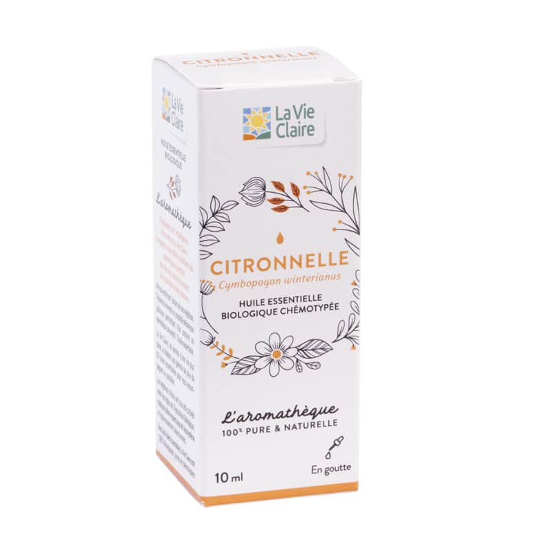 Huile essentielle de citronnelle bio