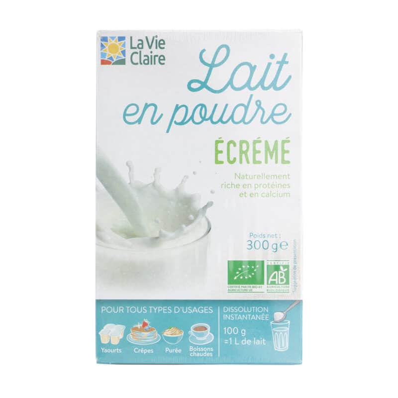 Lait écrémé en poudre bio