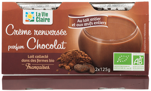 Crème renversée chocolat bio