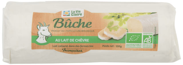 Bûche au lait de chèvre bio