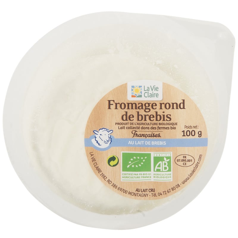 Fromage rond de brebis bio