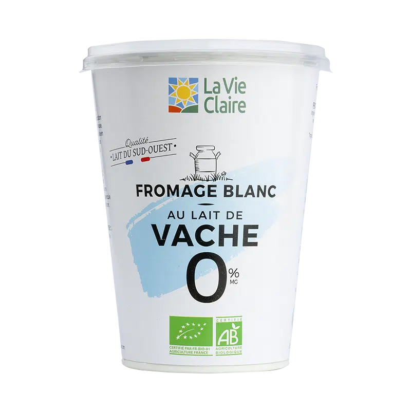 Fromage blanc 0% MG bio - La vie claire