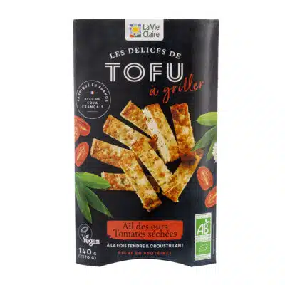 Délices de tofu ail des ours tomates séchées bio