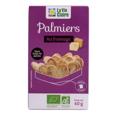 Palmiers au fromage bio