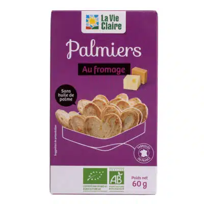 Palmiers au fromage bio