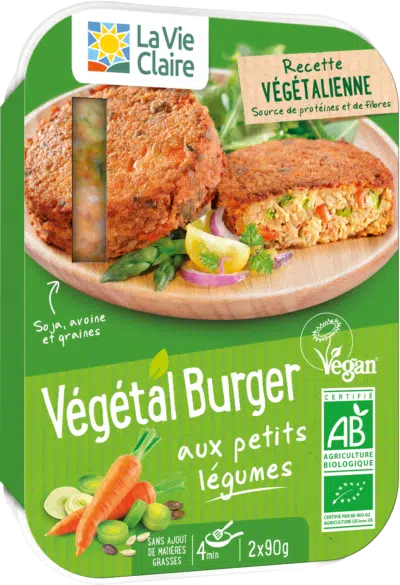 Végétal burger aux petits légumes bio