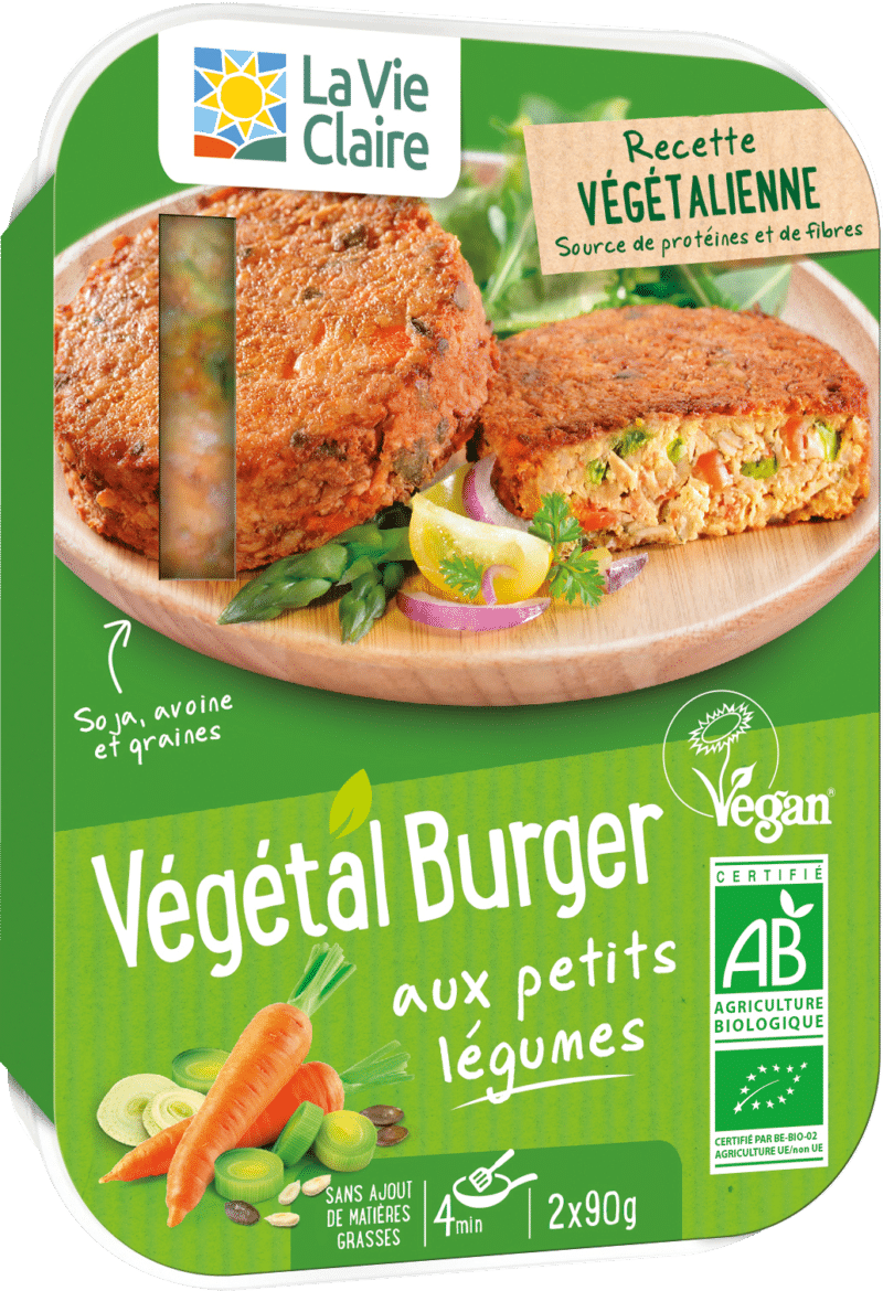 Végétal burger aux petits légumes bio