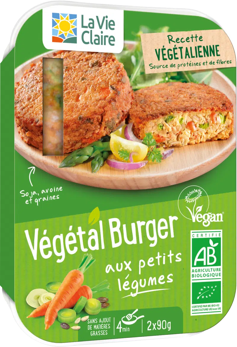 Végétal burger aux petits légumes bio