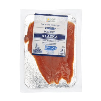 Saumon fumé sauvage d'Alaska