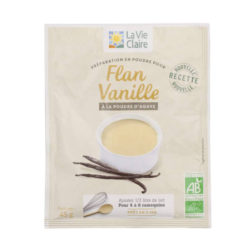 Préparation en poudre pour flan vanille bio