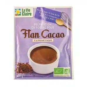 Préparation en poudre pour flan cacao bio