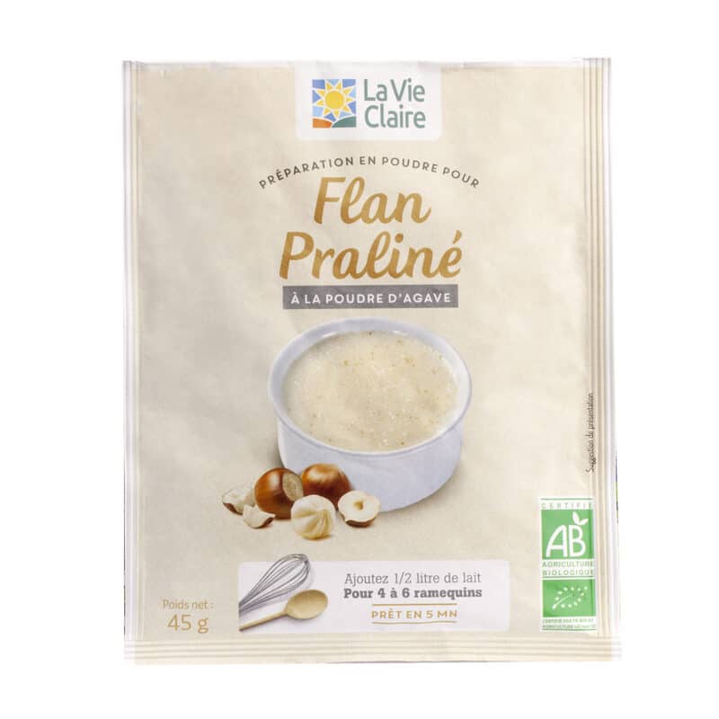 Préparation en poudre pour flan praliné bio