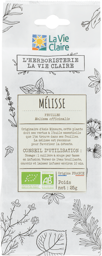 Melisse feuilles bio