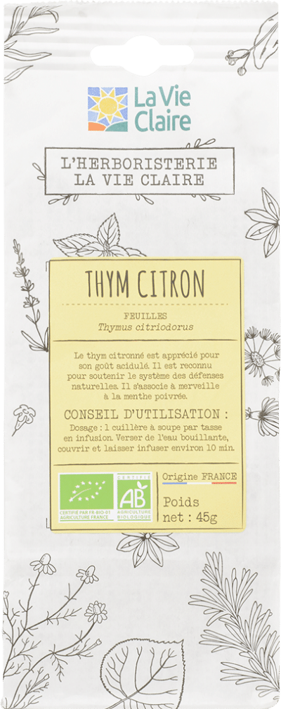 Thym citron feuilles bio