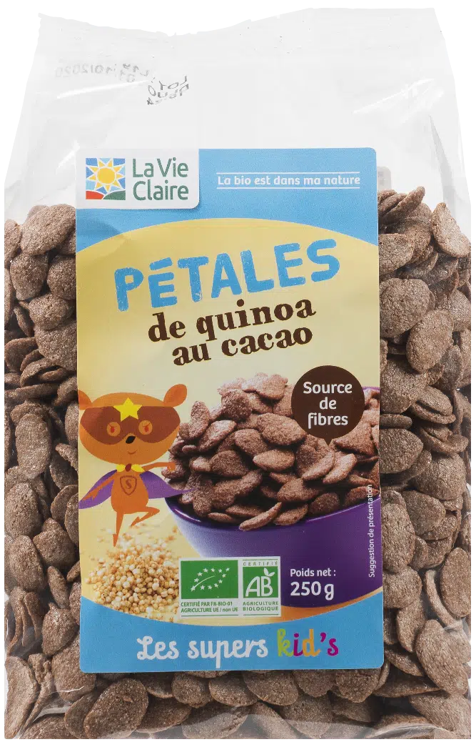 Pétales de quinoa au cacao bio