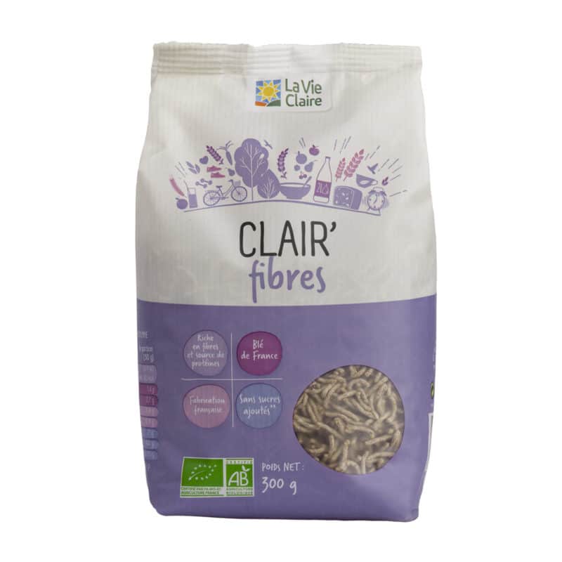 Clair'fibres céréales au son de blé bio