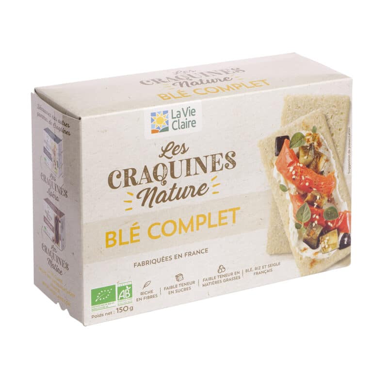 Tartines craquantes au blé complet bio