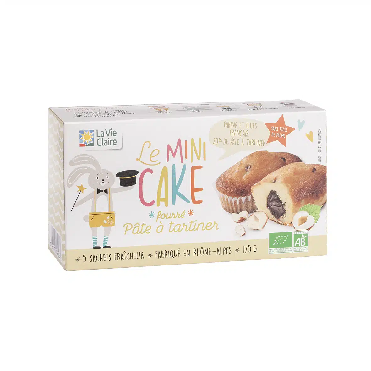 Mini cakes fourrés à la pâte à tartiner bio