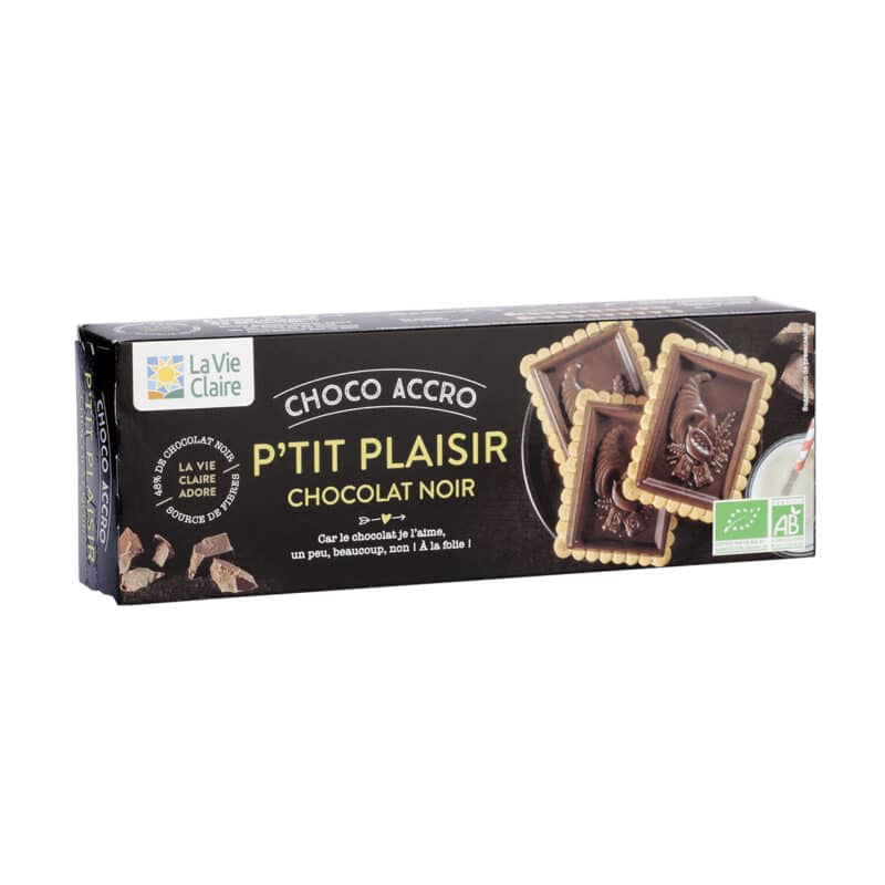 Petit beurre nappé de chocolat noir bio