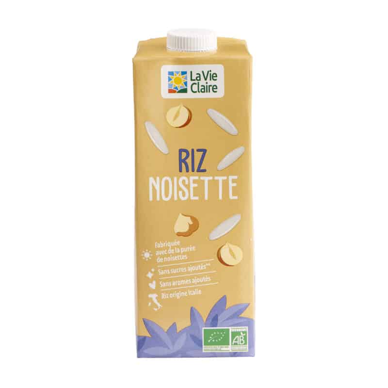 Boisson végétale au riz et noisette bio