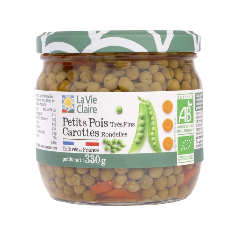 Petits pois carottes bio