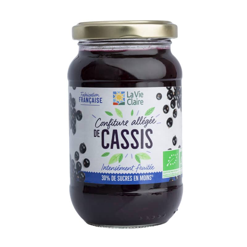 Confiture allégée de cassis bio