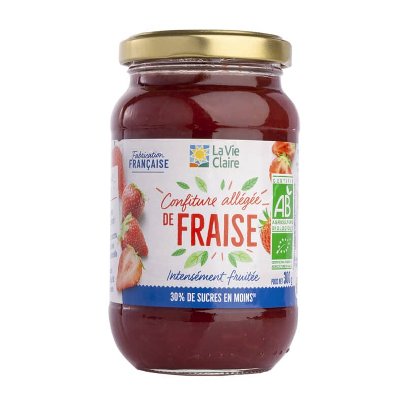 Confiture allégée de fraise bio