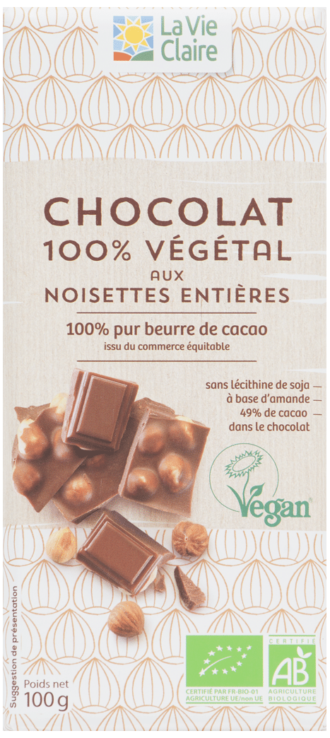 Chocolat 100% Cacao Sans Sucre Ajoute - Magasin Bio à La Teste De Buch - La  Vie Claire