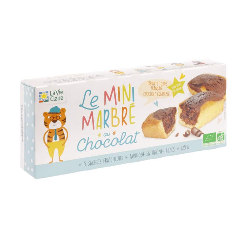 Mini marbrés au chocolat bio