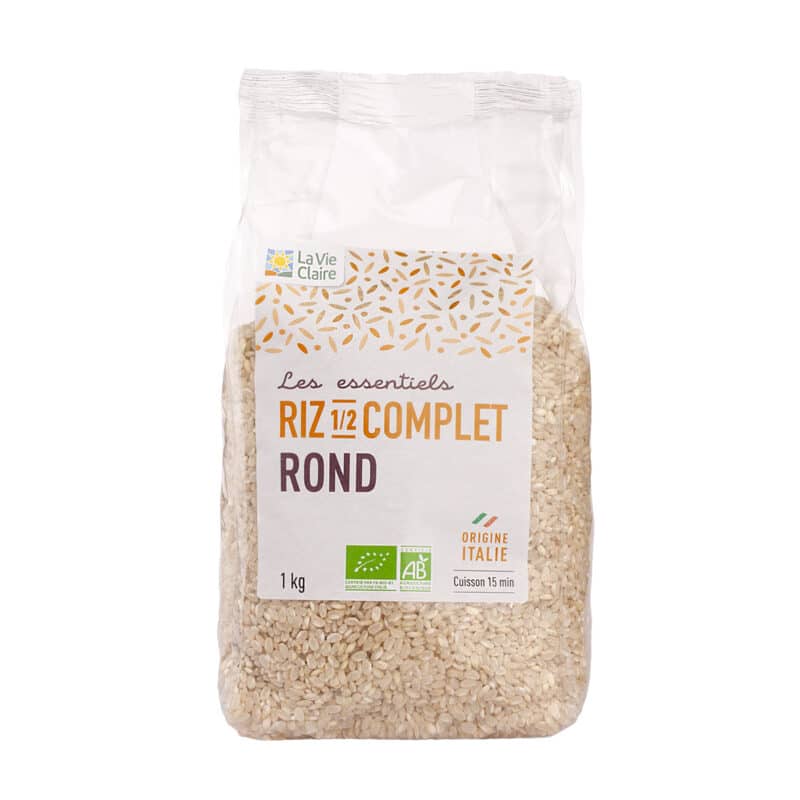 Riz rond demi-complet bio