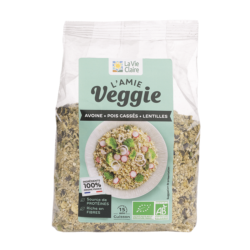 Mélange express avoine, pois cassés et lentilles vertes bio