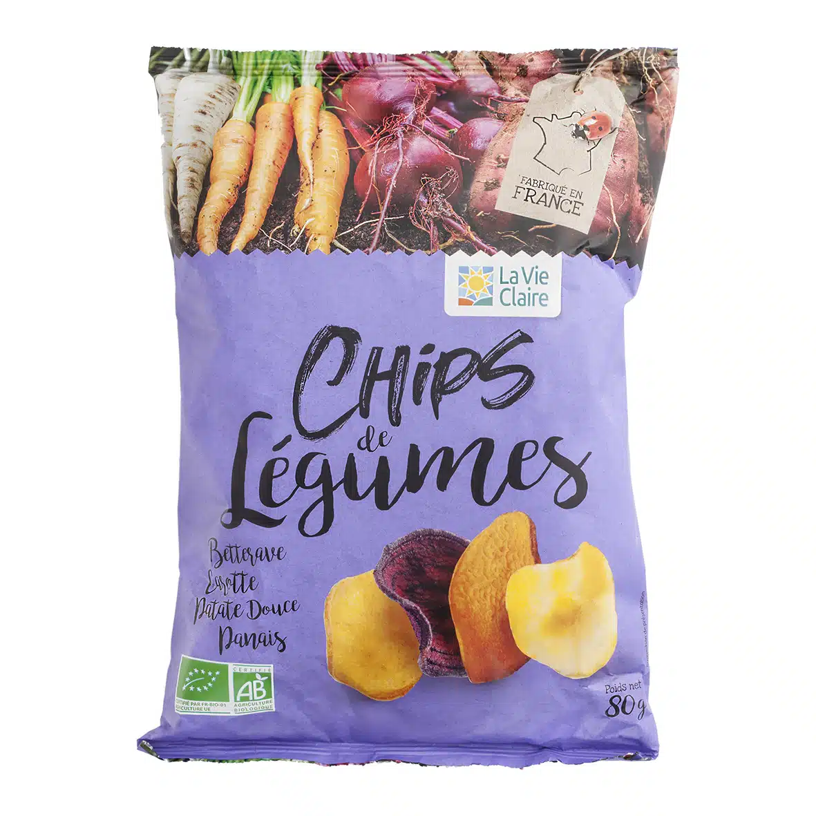 Chips de légumes bio