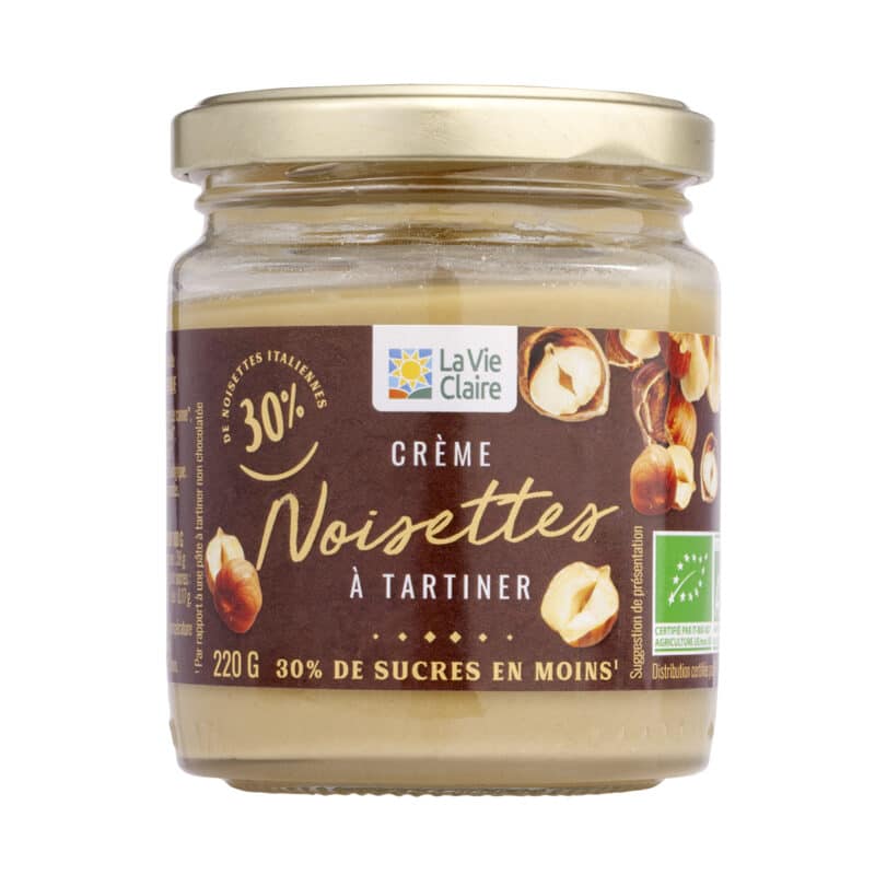 Crème de noisettes bio