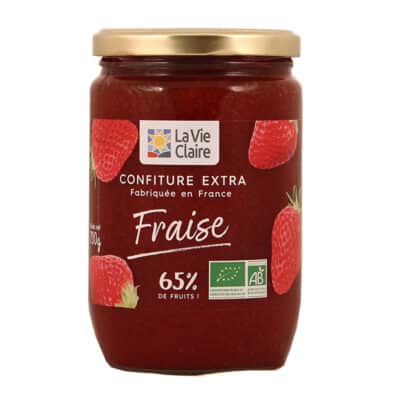 Confiture extra de fraise bio