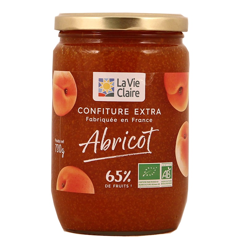 Confiture extra d'abricot bio