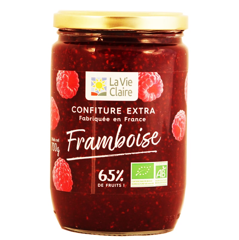 Confiture extra de framboise bio