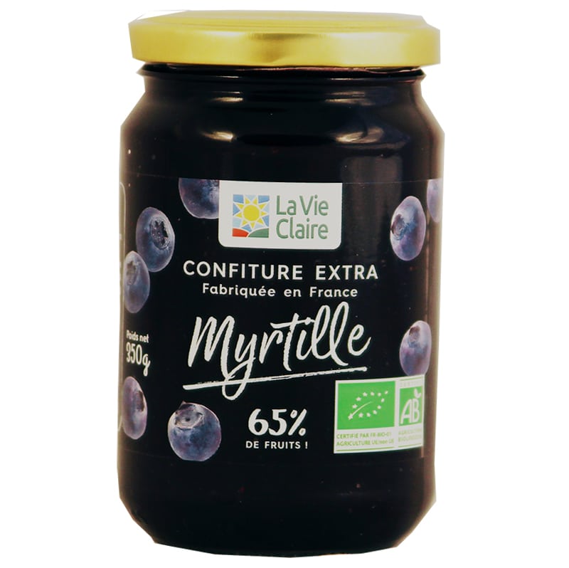 Confiture extra de myrtille bio