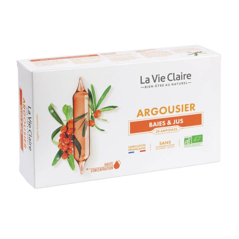 Argousier - 20 ampoules bio