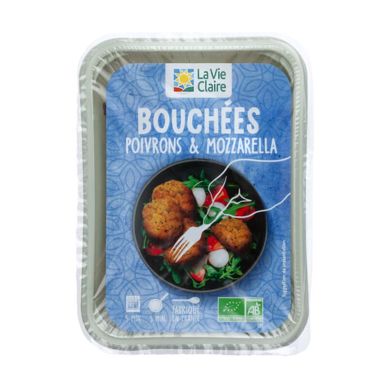 Bouchées poivrons mozzarella bio