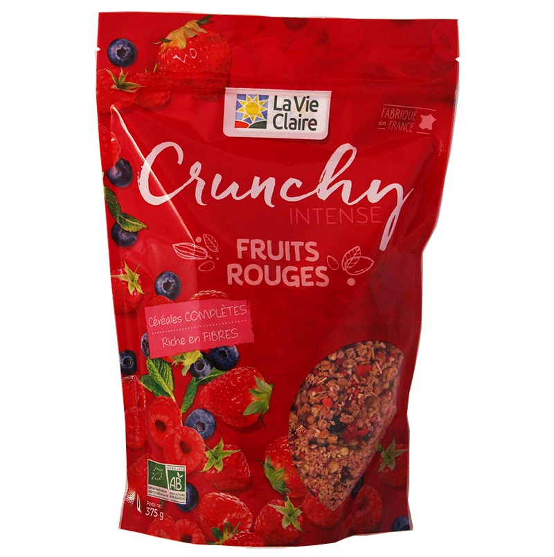 Crunchy aux fruits rouges bio