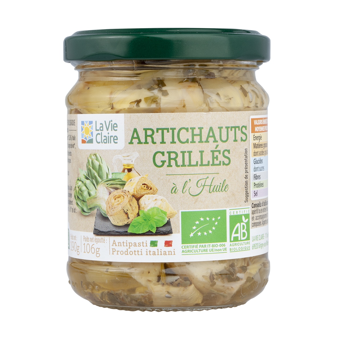 Artichauts grillés à l'huile