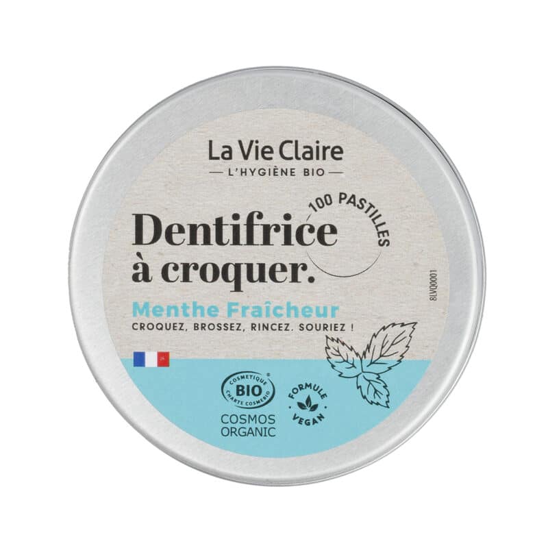 Dentifrice menthe solide.