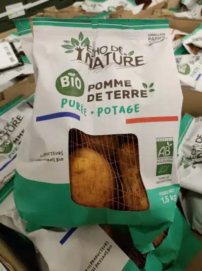 Pomme de terre sachet frites/purée France bio