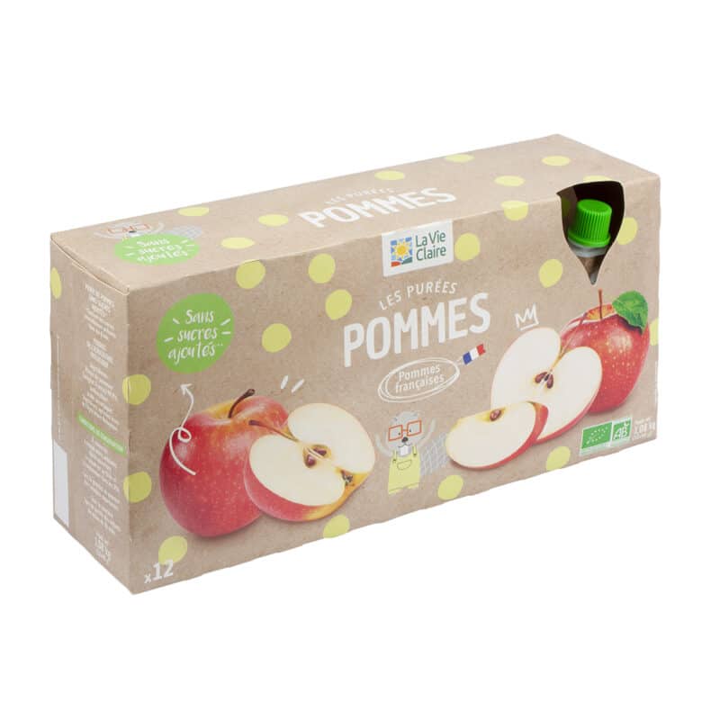 Purée de pommes bio